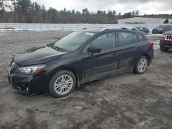 Salvage cars for sale at Windham, ME auction: 2017 Subaru Impreza Premium Plus