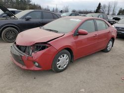 Toyota Corolla salvage cars for sale: 2015 Toyota Corolla L