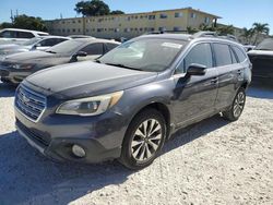 Salvage cars for sale at Opa Locka, FL auction: 2017 Subaru Outback 2.5I Limited