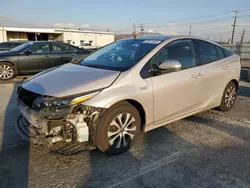 Salvage cars for sale at Sun Valley, CA auction: 2020 Toyota Prius Prime LE