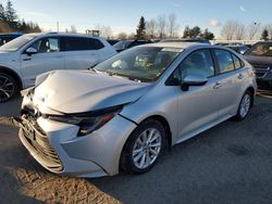 Salvage cars for sale from Copart Bowmanville, ON: 2023 Toyota Corolla LE