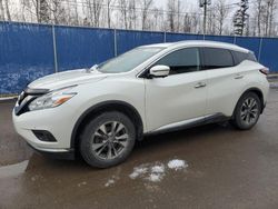 Salvage cars for sale at Moncton, NB auction: 2017 Nissan Murano S