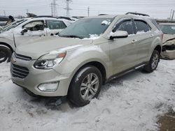 Salvage cars for sale at Elgin, IL auction: 2016 Chevrolet Equinox LT