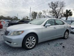 Salvage cars for sale at Riverview, FL auction: 2007 Lexus LS 460L