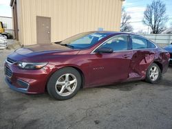 Salvage cars for sale at Moraine, OH auction: 2016 Chevrolet Malibu LS