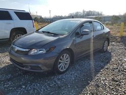 Salvage cars for sale at Montgomery, AL auction: 2012 Honda Civic EXL