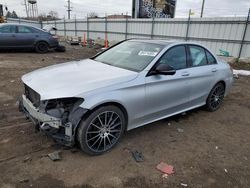 Salvage cars for sale at Chicago Heights, IL auction: 2016 Mercedes-Benz C 300 4matic