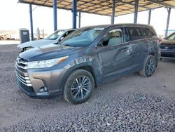 Salvage cars for sale from Copart Phoenix, AZ: 2019 Toyota Highlander SE