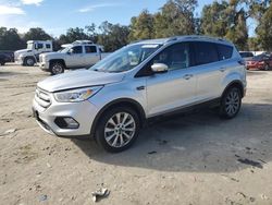 Salvage cars for sale at Ocala, FL auction: 2017 Ford Escape Titanium