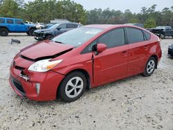 Salvage cars for sale from Copart Houston, TX: 2013 Toyota Prius