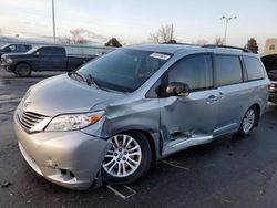 Salvage cars for sale at Littleton, CO auction: 2015 Toyota Sienna XLE