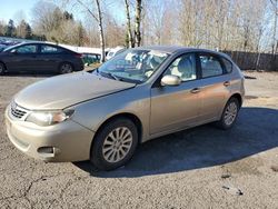 Salvage cars for sale at Portland, OR auction: 2008 Subaru Impreza 2.5I