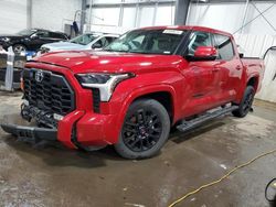 Salvage cars for sale at Ham Lake, MN auction: 2022 Toyota Tundra Crewmax SR