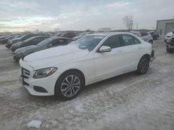 Salvage cars for sale at Kansas City, KS auction: 2018 Mercedes-Benz C 300 4matic