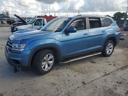 Salvage cars for sale at Homestead, FL auction: 2019 Volkswagen Atlas SE