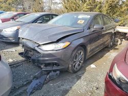 Salvage cars for sale at Waldorf, MD auction: 2017 Ford Fusion SE Hybrid