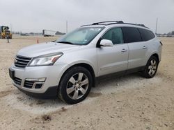 Salvage cars for sale from Copart New Braunfels, TX: 2014 Chevrolet Traverse LTZ