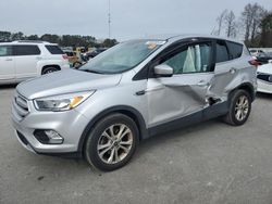 Salvage cars for sale at Dunn, NC auction: 2019 Ford Escape SE