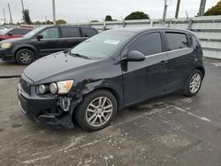 Salvage cars for sale at Miami, FL auction: 2015 Chevrolet Sonic LT