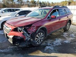 Salvage cars for sale at Exeter, RI auction: 2021 Subaru Outback Premium