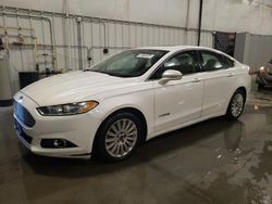 Salvage cars for sale at Avon, MN auction: 2013 Ford Fusion SE Hybrid