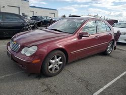 Salvage cars for sale at Rancho Cucamonga, CA auction: 2003 Mercedes-Benz C 240