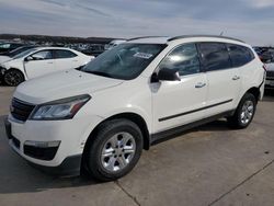 Salvage cars for sale at Grand Prairie, TX auction: 2015 Chevrolet Traverse LS