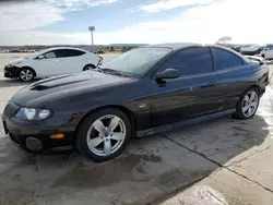 Salvage cars for sale at Grand Prairie, TX auction: 2006 Pontiac GTO