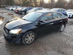 Salvage cars for sale at North Billerica, MA auction: 2014 Nissan Sentra S