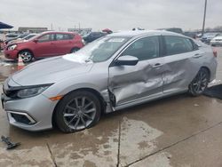 Salvage cars for sale at Grand Prairie, TX auction: 2019 Honda Civic EX