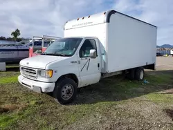 Salvage trucks for sale at Martinez, CA auction: 1999 Ford Econoline E450 Super Duty Commercial Cutaway Van