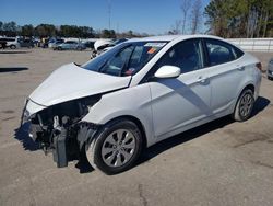 Salvage cars for sale at Dunn, NC auction: 2015 Hyundai Accent GLS