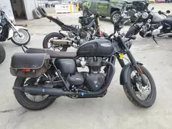 Salvage motorcycles for sale at Fredericksburg, VA auction: 2020 Triumph Bonneville T120