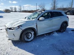 Salvage cars for sale at Montreal Est, QC auction: 2020 Infiniti QX50 Pure