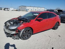 Salvage cars for sale at Haslet, TX auction: 2017 Honda Civic Sport Touring