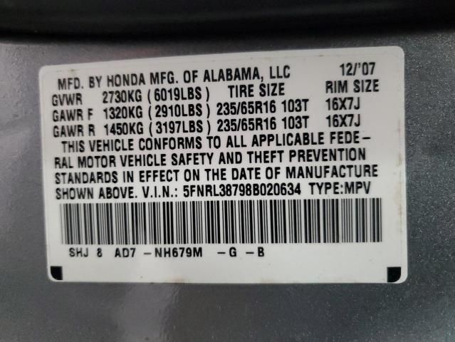 2008 Honda Odyssey EXL