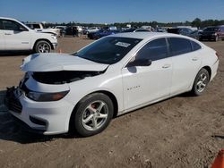 Salvage cars for sale at Houston, TX auction: 2017 Chevrolet Malibu LS