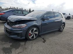 Salvage cars for sale at Rancho Cucamonga, CA auction: 2019 Volkswagen GTI S