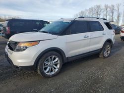 Salvage cars for sale from Copart Arlington, WA: 2013 Ford Explorer Limited