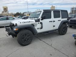 Salvage cars for sale at New Orleans, LA auction: 2021 Jeep Wrangler Unlimited Sport