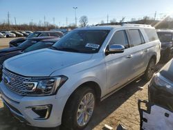 Salvage cars for sale at Bridgeton, MO auction: 2019 Ford Expedition Max Platinum