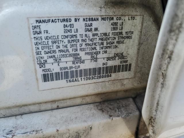 2003 Nissan Altima Base