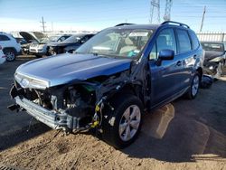 Salvage cars for sale at Elgin, IL auction: 2016 Subaru Forester 2.5I Limited