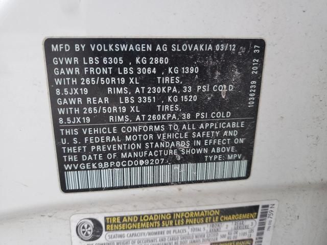 2012 Volkswagen Touareg V6 TDI