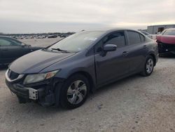 Salvage cars for sale at San Antonio, TX auction: 2014 Honda Civic LX