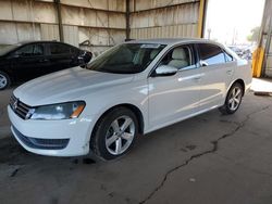 Volkswagen Vehiculos salvage en venta: 2012 Volkswagen Passat SE