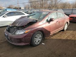 2012 Honda Civic LX en venta en New Britain, CT