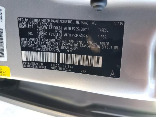 2015 Toyota Sienna XLE