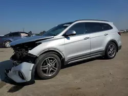 Salvage cars for sale at Fresno, CA auction: 2018 Hyundai Santa FE SE Ultimate