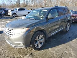 Toyota Highlander Limited salvage cars for sale: 2012 Toyota Highlander Limited